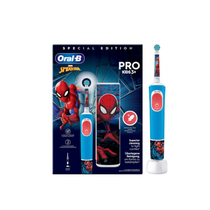 Cepillo Dental Eléctrico Infantil Oral-B Vitality Pro Kids Spiderman Edícion Limitada - Anantta