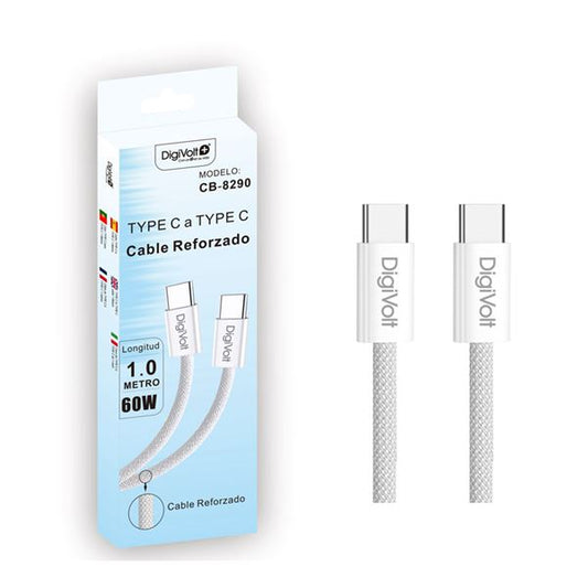 Cable 1m tipo C DigiVolt CB-8290 - Anantta