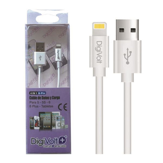 Cargador Lightning DigiVolt Blanco - Anantta
