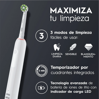 Cepillo De Dientes Eléctrico Recargable Oral-B Pro 3 Cuidado De Encías Profesional - Anantta