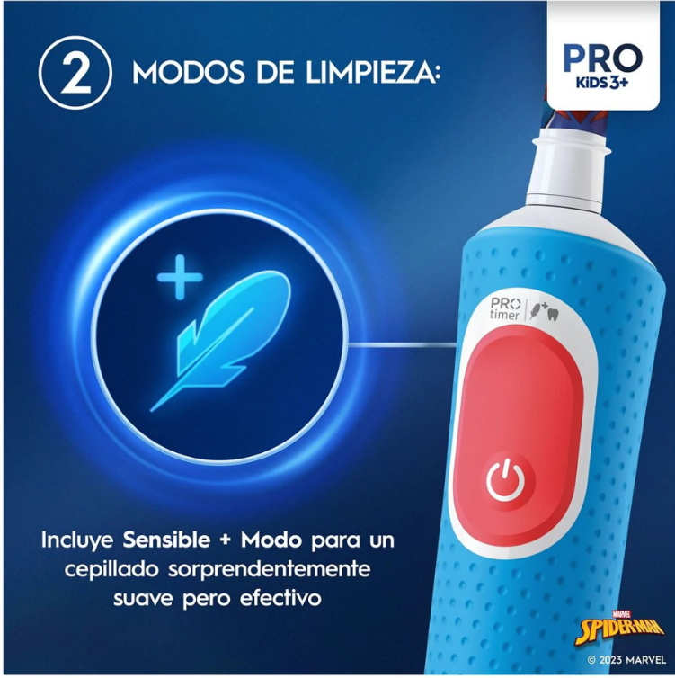 Cepillo Dental Eléctrico Infantil Oral-B Vitality Pro Kids Spiderman Edícion Limitada - Anantta