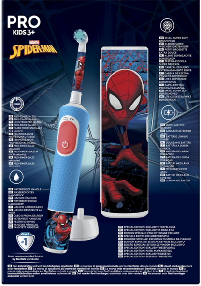 Cepillo Dental Eléctrico Infantil Oral-B Vitality Pro Kids Spiderman Edícion Limitada - Anantta