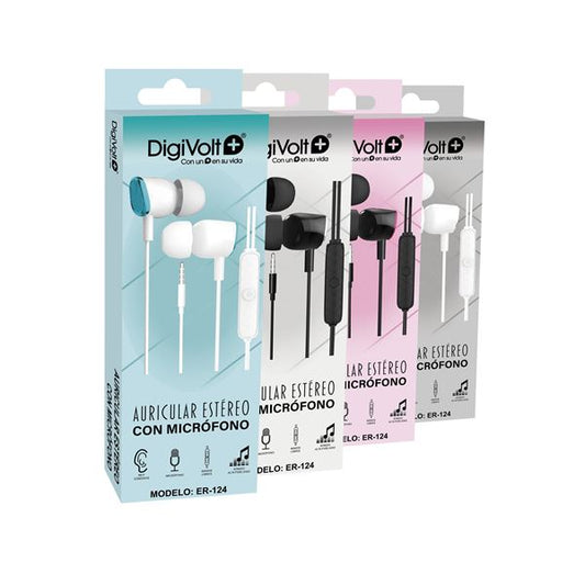 Auriculares DigiVolt Blancos ER-124 - Anantta