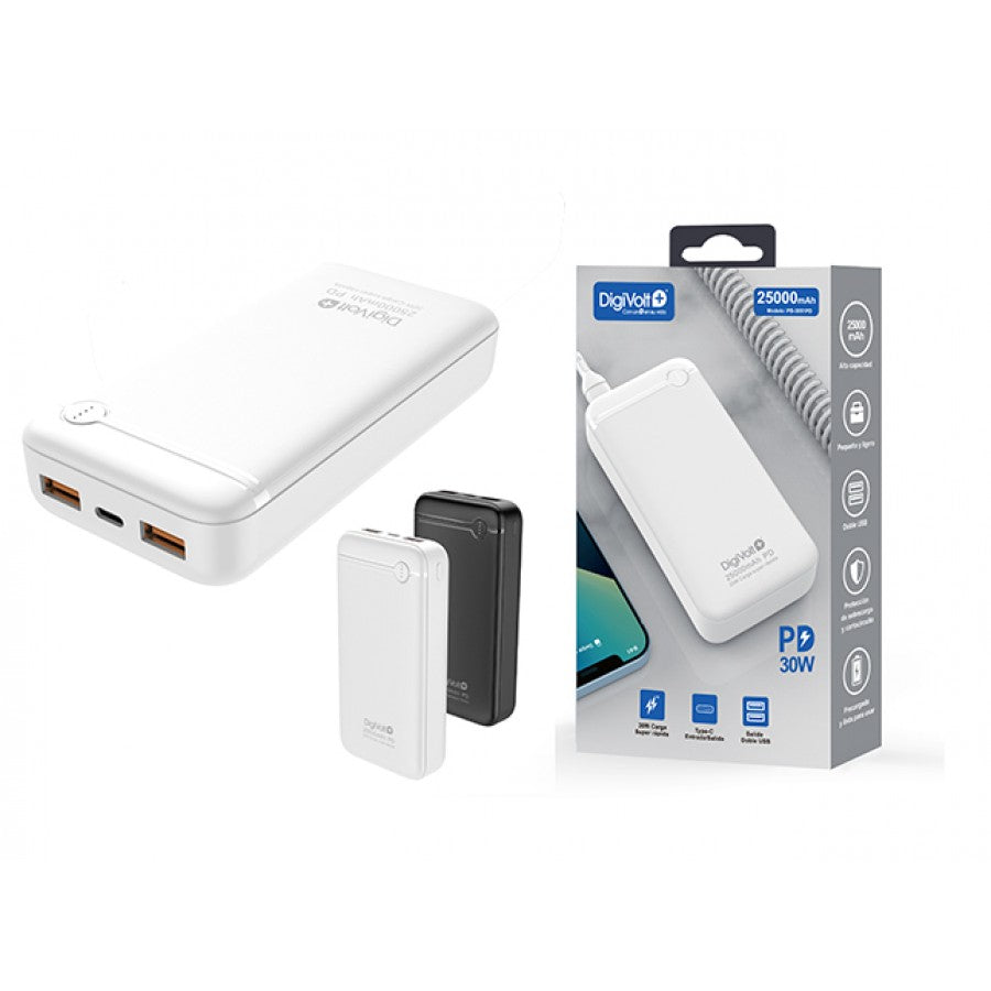 Bateria Externa DigiVolt PB-3051PD Blanca - Anantta
