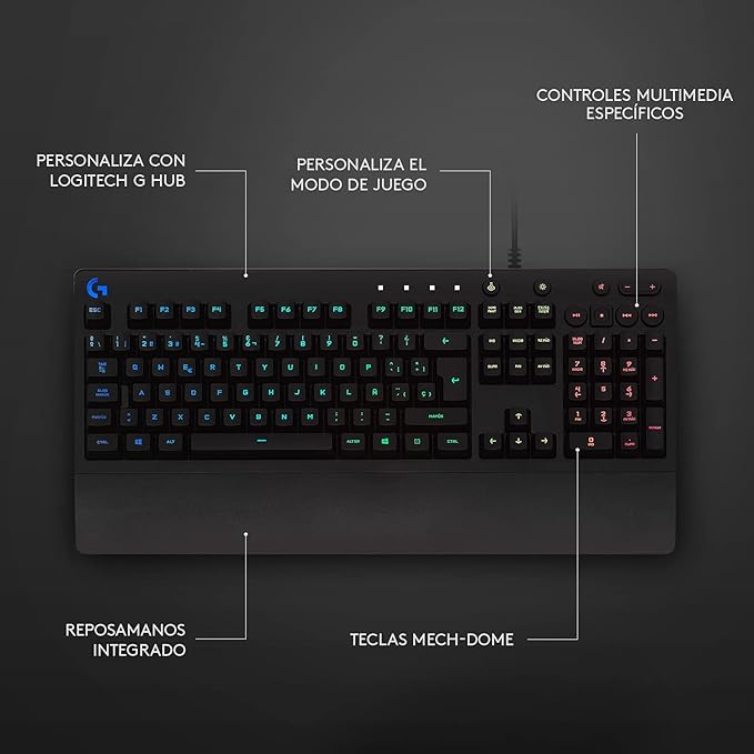 Teclado Gaming Logitech G213 (Reacondicionado) - Anantta